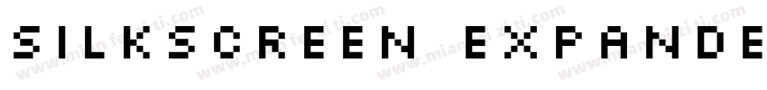 Silkscreen Expanded Font字体转换